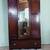 Antique Art Nouveau Edwardian Mahogany Double Wardrobe Armoire, 3 thumbnail