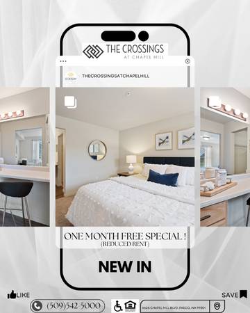 $1,725 / 2br - 1287ft2 - Enjoy one month free on select apartments! (6626 Chapel Hill Blvd, Pasco, WA)63829655181315120