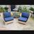 Restoration Hardware Teak Sectional Corner Lounge Chairs/Loveseat 1 thumbnail