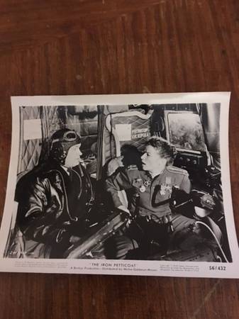 Katherine Hepburn Bob Hope "The Iron Petticoat" 8"x10" original photo 1