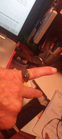 Antique 14K Gold Ring with ¼K Emerald 1