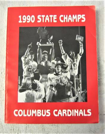 1990 Columbus High School State Champ football magazine 1