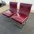 Pair of Red Accent Lounge Chairs 2 thumbnail