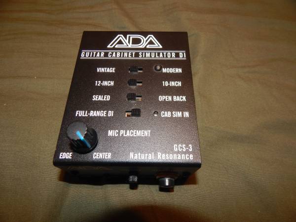 ADA GCS-2 analog cab sim and great DI for FOH/DAW - musical