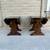 Beautiful set of vintage,solid wood, double drop leaf end tables. 2 thumbnail
