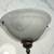Pair Wall Sconces Milky Marbled Glass Half-Round Fluted 4 thumbnail