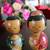 Japanese souvenir wooden dolls - antique 1 thumbnail