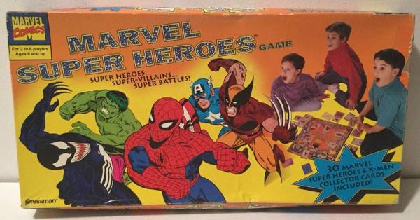 1992 Pressman Vintage Marvel Super Heroes Board Game Complete 1