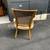Vintage cane back barrel chair 3 thumbnail