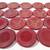 12 Antique Debossed Eagle Red Clay Poker Gambling Chips + 5 Plain 10 thumbnail