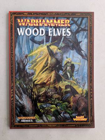 Like new Warhammer Armies Wood Elves Softcover Book 1