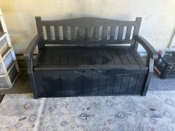 Plastic Bench with Storage (4-9) 1