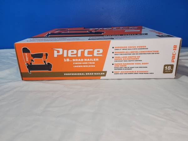 New in Box Harbor Freight Pierce PRC-18 Brad Nailer Gun 18 Gauge