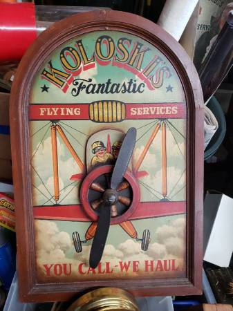 Koloski flying service vintage wood sign 1