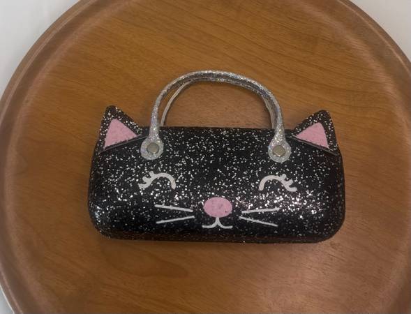 Glitter Cat Eyewear Case or Mini Purse 1