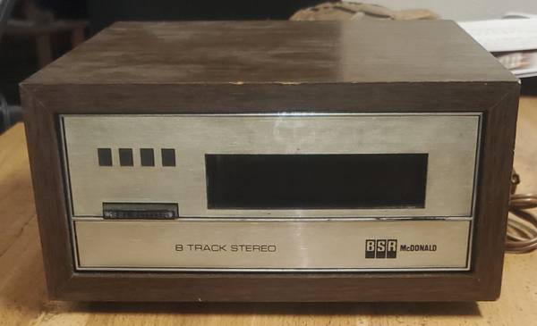 BSR Stereo 8-Track Tape Player Deck 1