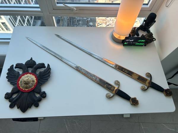 Vintage Spanish Sword Set – “Alfonso X El Sabio” – Toledo-Made