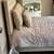Twin bed frame, nailhead trim, cream - near new/perfect condition 3 thumbnail