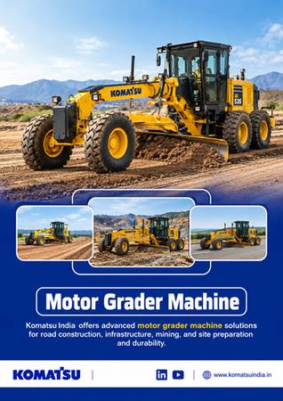 Buy Durable Komatsu Motor Grader Machine 1