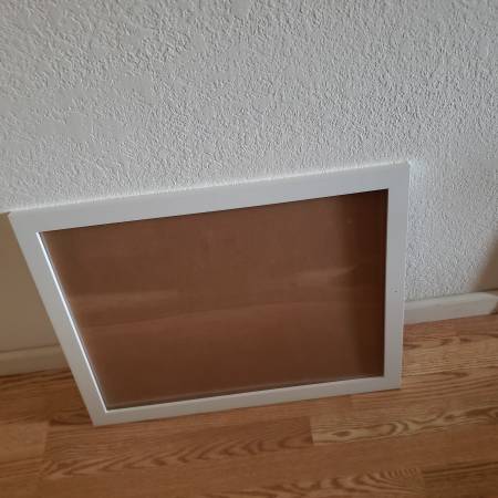 White Frame 26" X 20" with Plexi Glass 1