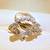 14k Solid Gold Natural Diamond Heart Ring 2 thumbnail