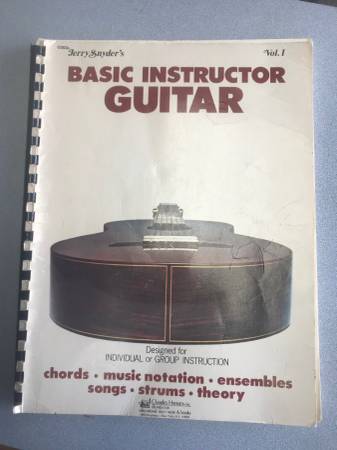 Jerry Snyder's Basic Instructor Guitar, Volume I.  Benefits Nonprofit! 1