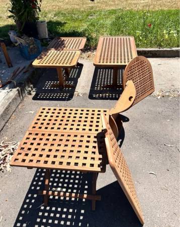 Mid-century teak tables 1