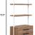 Industrial Bookshelf with Wood Drawers and Matte Steel Frame, 3-Shelf 5 thumbnail