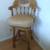 solid OAK game room table set and bar stools 2 thumbnail