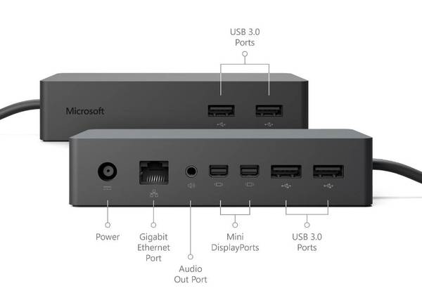Surface Pro 34567+ and Surface Books, Laptops docking station 1