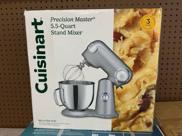 NEW! Cuisinart Precision Master 5.5 Qt Stand Mixer - Brushed Chrome 1