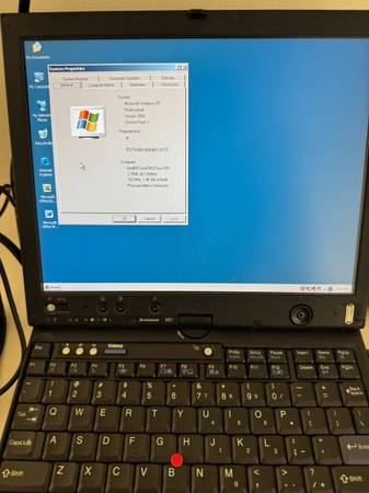 Laptop Lenovo Thinkpad X61 Windows XP Professional SP3