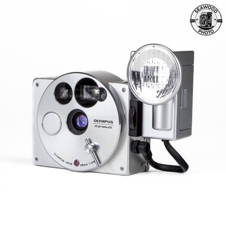 Olympus O-Product w/35mm f/3.5, Flash GOOD+ 1