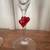 Glass Heart Champagne Flutes Glassware 3 thumbnail