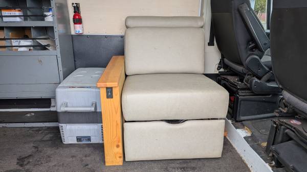 $125 for Two 12 volt Van or Camper recliners that change into a bed. 1