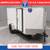 2025 Interstate 6 X 12 Victory VNose Enclosed Cargo Trailer White 1 thumbnail