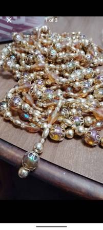 Circa medium to large string of Beads, from 1950's to 1960's  27 feet long 1