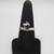 14K Yellow Gold Fancy Diamond and Sapphire Promise Ring (Size 9) 1 thumbnail
