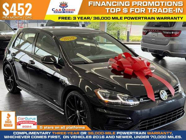 2019 Volkswagen Golf R - $564 (CarDome)63470238263809120
