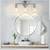 3-Light Bathroom Vanity Light Fixture, Modern Wall Lamp for Mirror with Clear Gl 5 thumbnail