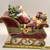 Christmas Cookie Jar Santa Sleigh Over the Housetops Hand Painted 11 thumbnail