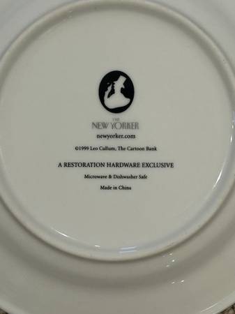 New Yorker cartoon plates - Set of 8 - $25 (Langhorne)63471099589635122