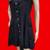 Vtg Scarlett 100% Cotton Black Denim Fit & Flare Button Front Dress 7 thumbnail