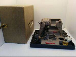 Vintage Mansfield 8 & 16 mm Portable Action Film Editor Splicer 1958 w 1