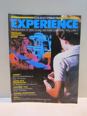 Vintage Coleco Vision Experience Magazine, Vol. 1, Issue 1 WITH POSTER 1