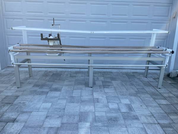 Husqvarna Mega Quilter and Inspire quilting frame and stitch lengthener 1