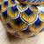 Ceramic Vase Blue Peacock’s Feather Pattern - SBERNA 6 thumbnail