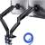 Full Motion Dual Monitor Arm Stand Mount 13-35 Inch Height Adjustable 11 thumbnail