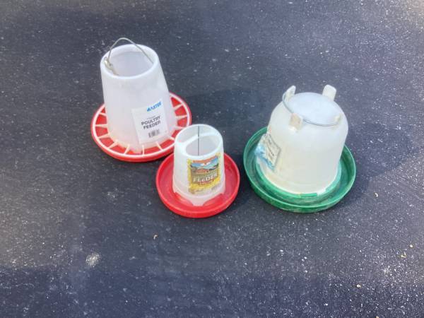 Chicken feeder and waterers 1