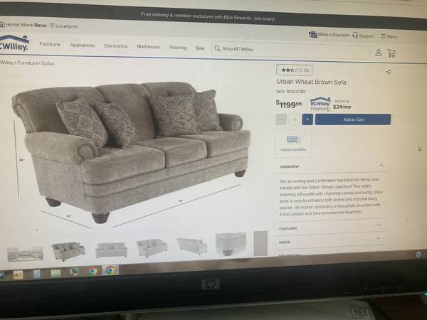 Couch and recline chair 1